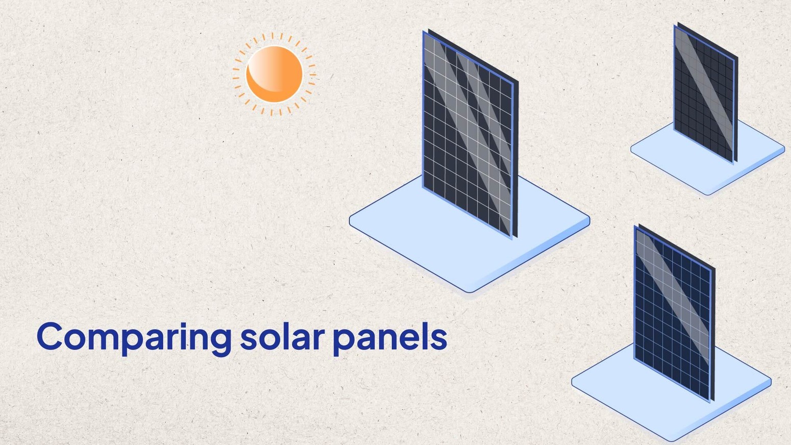 Comparing solar panels