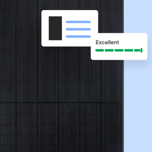 Solar panels with a rating