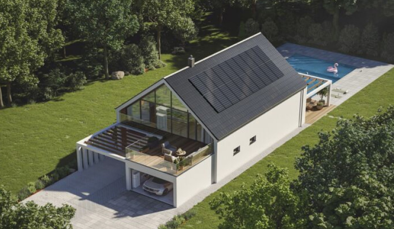 Maxeon solar panels on a house